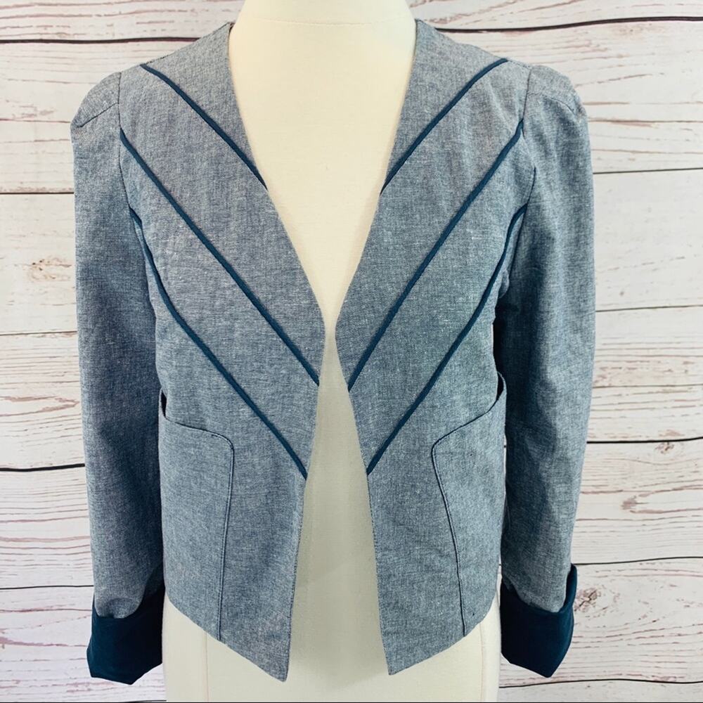 Lucca Couture blue with blue accents jacket